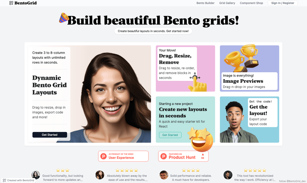 BentoGrid.dev